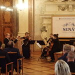 The string quartet Musica Bona Praga played in the Senat of the Parliament of the Czech republic on September 20, 2021.